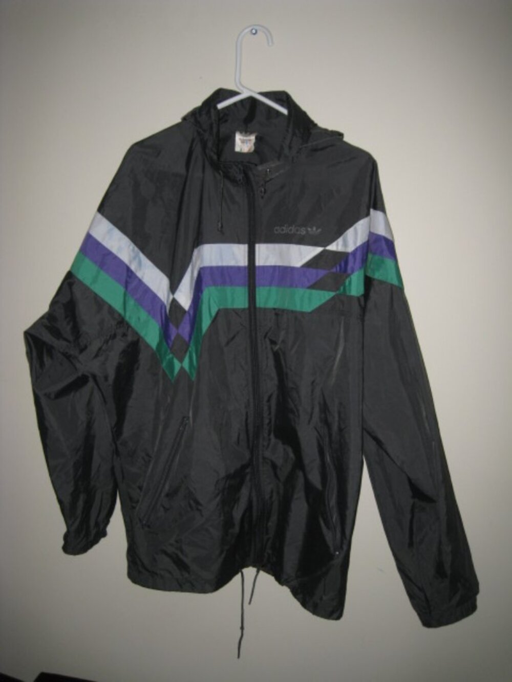 Adidas Windbreaker Jacket Men's L Vintage